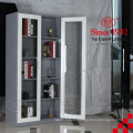 Steel office furniture swing 2 glass door file cabinet glass display cabinet